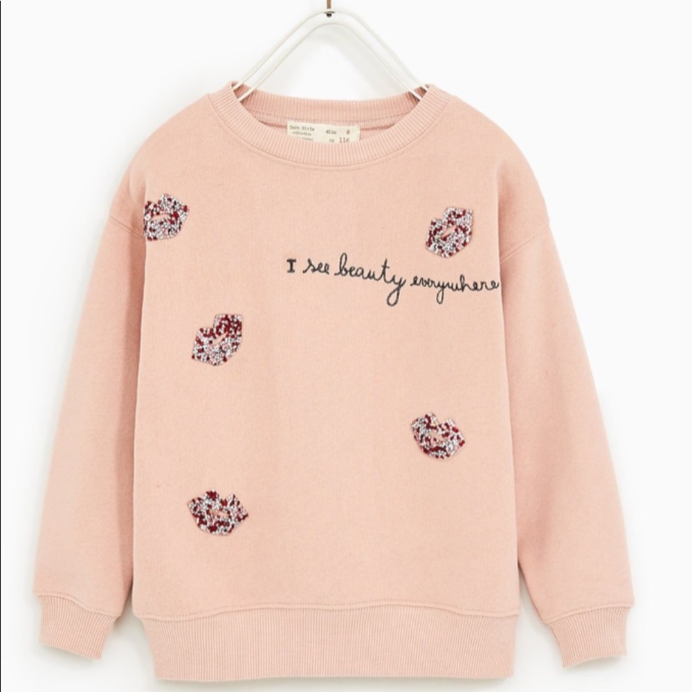 Zara Girls I See Beauty Sweatshirt